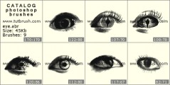 Мистические глаза - превью кисти фотошоп