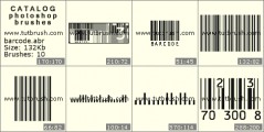 Barcode - photoshop brush preview
