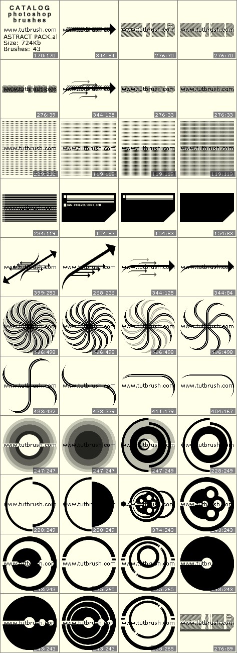 Photoshop brushes Various Abstract