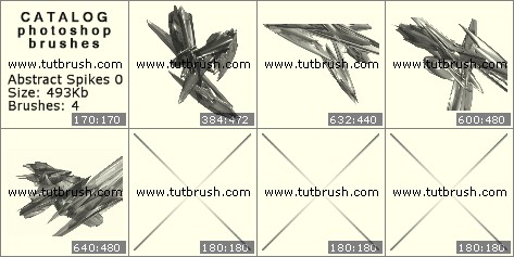 Photoshop brushes Abstract Spikes