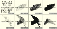 Angel Wings - photoshop brush preview