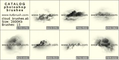 холодні хмари - прев`ю кисті фотошоп