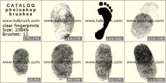 Сlear fingerprints - photoshop brush preview