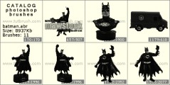 Batman figurine - photoshop brush preview