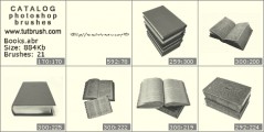 Books - photoshop brush preview