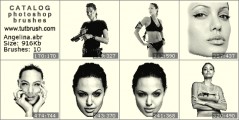 Angelina Jolie Voight - photoshop brush preview