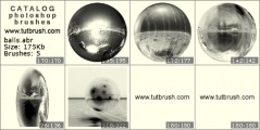 Mirror ball - photoshop brush preview