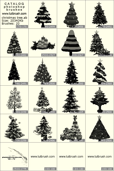 photoshop tree brushes