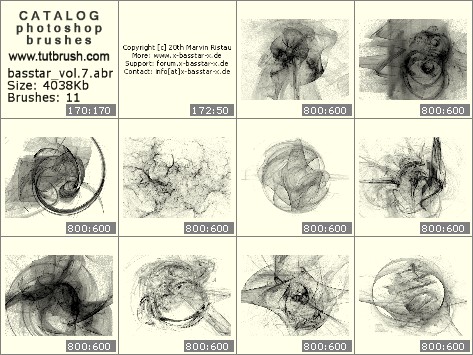 Photoshop brushes fractal thread vol.7