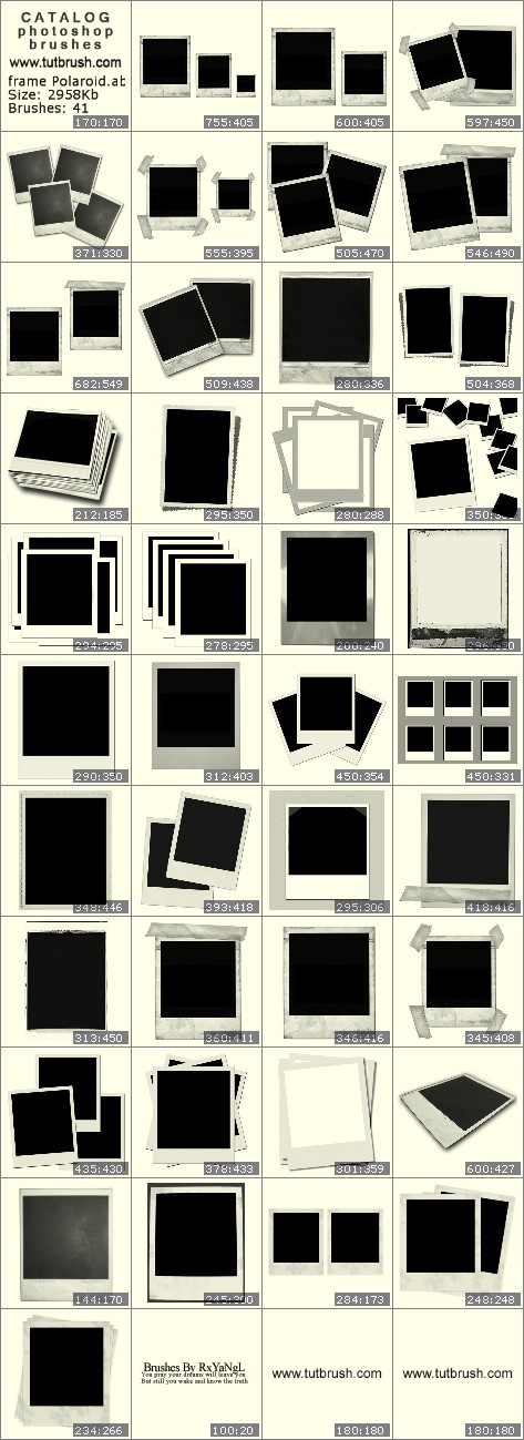 Photoshop Brushes Frame Polaroid