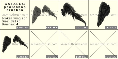 Набор Кистей Крылья Для Фотошопа Набор Кистей Крылья Для Фотошопа